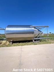 Used Mueller Stainless Steel Tank | Approx. 10,000 Gallon | Dish Top | Cone Bottom | 25' Height