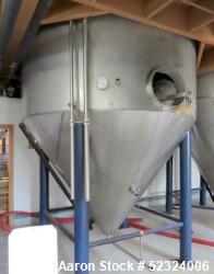 Used-Santa Rosa Approx. 150 BBL Beer fermentor. Jacketed Storage Tank. Approx. 4650-5164 Gallon Capacity. Stainless Steel. V...