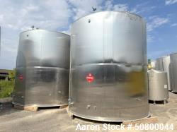 Used 13,000 Gallon 316L Stainless Steel Storage Tank – Sloped Bottom Process Tank by Stainless Fabrication