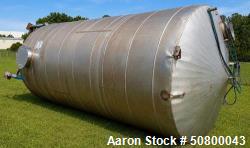 Used 9,000 Gallon Stainless Steel Insulated Storage Tank – 112" Diameter x 272" OAH