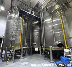 Used Watson Metal Masters 10,000-Gallon Insulated Stainless Steel Mixing Tank with Agitator | Beverage Syrup Blending