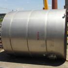 Used- 12,000 Gallon Vertical Stainless Steel Tank.