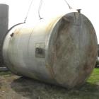 Used- 11,900 Gallon Vertical Stainless Steel Tank. Interior dimensions 140