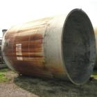 Used- 11,900 Gallon Vertical Stainless Steel Tank. Interior dimensions 140