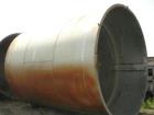 Used- 11,900 Gallon Vertical Stainless Steel Tank. Interior dimensions 140