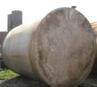 Used- 11,900 Gallon Vertical Stainless Steel Tank. Interior dimensions 140