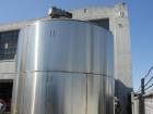 Used- 6000 Gallon 304 Stainless Steel Vertical Tank with Dished Heads on Six Legs. Tank is 120