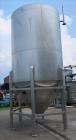 Used 5,000 gallon Andritz vertical 304L Stainless Steel, Conical Bottom Tank