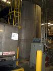 Used-Approximate 10,000 gallon vertical 304 stainless steel tank.