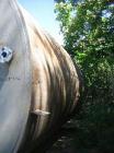 Used-Approximately 10,000 Gallon Vertical 304 Stainless Steel Tank. 10' Diameter x 16' straight side. Flat top with sloped b...