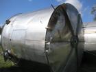 Used- 10,000 Gallon Stainless Steel Vertical Agitated Tank