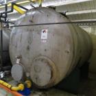 Used- 5,375 Gallon Capacity, Horizontal Stainless Steel Tank. 8'5" in diameter x 12'8" long. Dished on both ends.