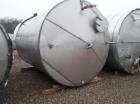 Used- 5900 Gallon (Approximately), 304 Stainless Steel Vertical Storage Tank. Approximately 9'3