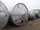 Used- 5900 Gallon (Approximately), 304 Stainless Steel Vertical Storage Tank. Approximately 9'3