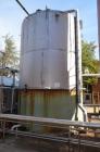 Used- 15,000 Gallon (Approximately) Stainless Steel Tank. Dished top, cone bottom. 12 foot diameter x 20 foot straight side....