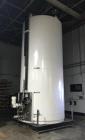Used- Approximate 6,000 Gallon Dairy Craft Vertical Stainless Steel Tank. Jacketed, sanitary polished, side entering agitato...