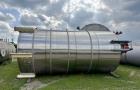 Used 8,000 Gallon Stainless Steel Mix Tank – Cone Bottom, Bridge-Mounted Agitator, 6-Leg Support