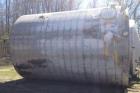 Used- Tate Metal Works 15,200 Gallon Stainless Steel Storage Tank. Built by Tate Metal Works. Approximately 12' diameter x 1...