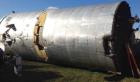Used- 25,000 Gallon Stainless Steel Storage Tank. 12' diameter x 30' T/T. Flat bottom and cone top. Tank has a dimple jacket...