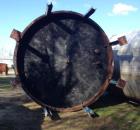 Used-Approximately 13,000 Gallon Stainless Steel storage tank. 12'6" diameter x 13' T/T. Unit has (1) turn of internal coil....