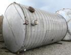 Used- 9,000 Gallon Stainless Steel Storage Tank. 10' diameter x 16' straight side. Cone top, flat bottom.