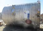 Used- Tate Metal Works 15,200 Gallon Stainless Steel Storage Tank. Approximately 12' diameter x 18' T/T. Flat bottom and con...