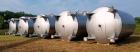 Used- 15,000 Gallon 304 Stainless Steel Agitated Tank.