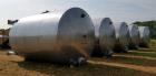 Used- 15,000 Gallon 304 Stainless Steel Agitated Tank.