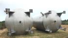 Used- 15,000 Gallon 304 Stainless Steel Agitated Tank.