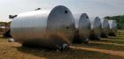 Used- 15,000 Gallon 304 Stainless Steel Agitated Tank.