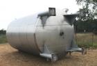 Used- 11,500 Gallon Stainless Steel Mixing Tank.