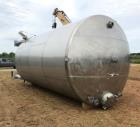 Used- 11,500 Gallon Stainless Steel Mixing Tank.