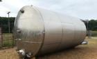 Used- 11,500 Gallon Stainless Steel Mixing Tank.