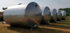 Used- 15,000 Gallon 304 Stainless Steel Agitated Tank. Dish Bottom and Top. Top manway. Equipped with Alsop Model 200- Explo...