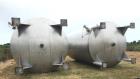 Used- 15,000 Gallon 304 Stainless Steel Agitated Tank. Dish Bottom and Top. Top manway. Equipped with Alsop Model 200- Explo...