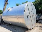 Used-6000 Gallon Stainless Steel Cone Bottom Tank with Flat Top