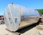 Used-6000 Gallon Stainless Steel Cone Bottom Tank with Flat Top