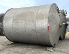 Used-10,000 Gallon Stainless Steel Storage Tank with Cone Top and Slope Bottom