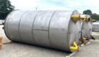 Used-8000 Gallon 304 Stainless Steel Cone Bottom Mix Tank