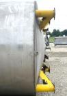 Used-8000 Gallon 304 Stainless Steel Cone Bottom Mix Tank