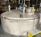 Usado: tanque de mezcla de fondo de plato de acero inoxidable encamisado de 10,000 galones. 10' de diámetro x 16' T/T (22'9'...