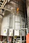 Used- 10,000 Gallon Jacketed Stainless Steel Dish Bottom Mix Tank. 10' Dia. X 16' T/T (22'9