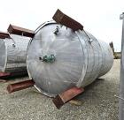 Used- 10,000 Gallon Jacketed Stainless Steel Dish Bottom Mix Tank. 10' Dia. X 16' T/T (22'9