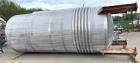 Used- 5000 Gallon Jacketed Stainless Steel Dish Bottom Mix Tank. 7'6