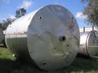 Used- 13,000 Gallon Capacity, Vertical Tank, Stainless Steel Construction. Measures 12' 4” diameter x 15' straight side. Fla...