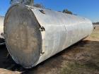 Used- Stainless Steel Insulated Bulk Storage Tank, Approximately 8,600 Gallon capacity, vessel measures 94