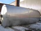 Used-15,000 Gallon Stainless Steel Tank, approximately 10'6