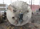 Used 12,000 Gallon, 304 Stainless Steel Tank. 12' diameter x 16' straight side; 4' carbon steel skirt. Dished ends, 24