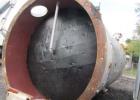 Used- 12,000 Gallon Stainless Steel Tank. 12' diameter x 16' straight side. 4' carbon steel skirt; dished ends. 24