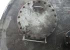 Used- 12,000 Gallon 304 Stainless Steel Tank. 12' diameter x 16' straight side. 4' carbon steel skirt, dished ends, 24